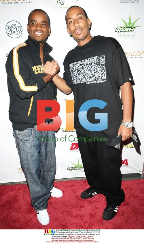 Ludacris and Larenz Tate at National Lampoon Fantasy Event
