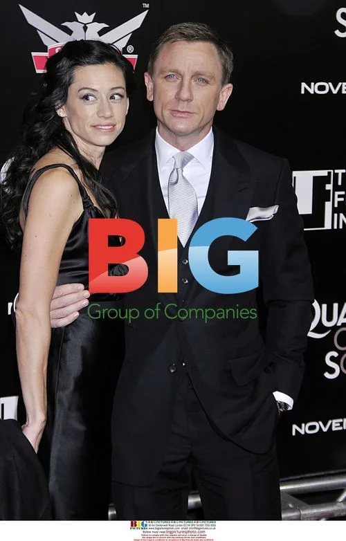 Satsuki Mitchell and Daniel Craig at 'Quantum of Solace' Premiere