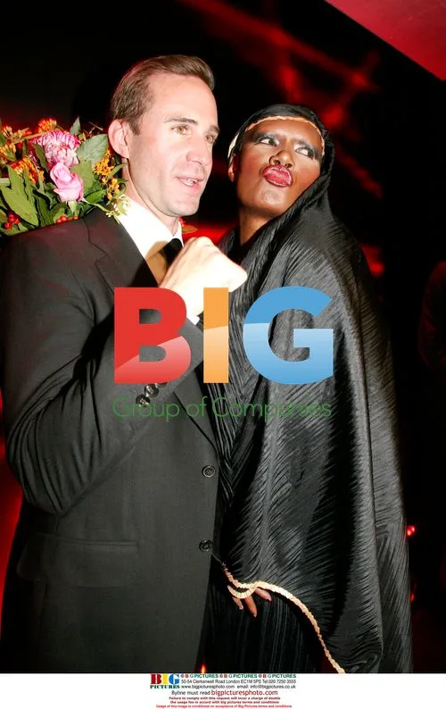 Joseph Fiennes and Grace Jones at GQ awards