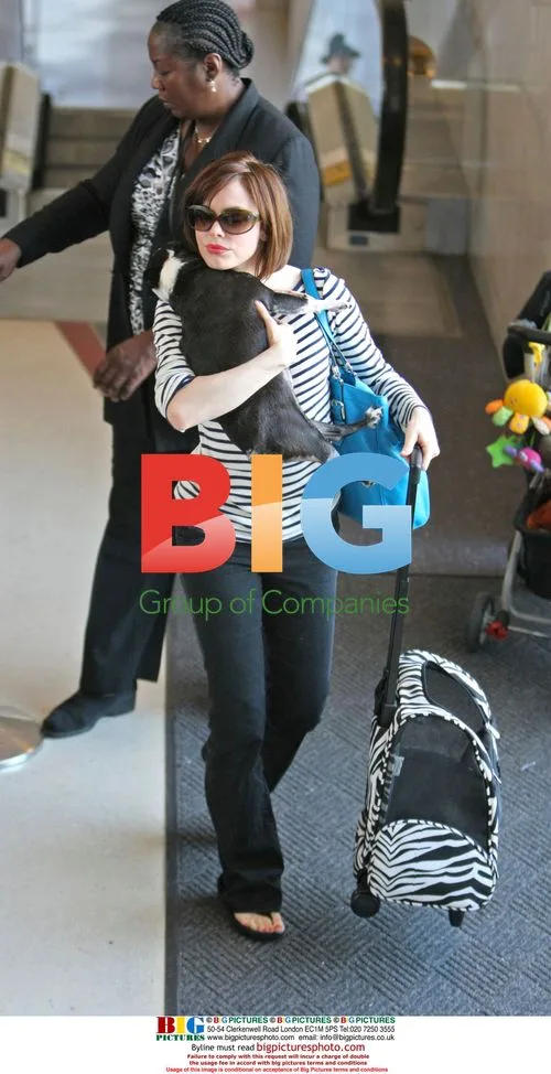 Rose McGowan at LAX
