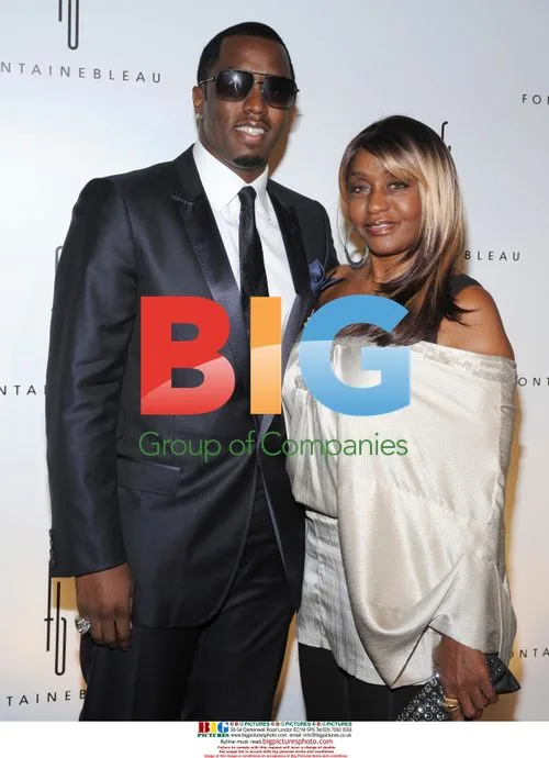 P. Diddy and mother at Fontainebleau Miami Beach