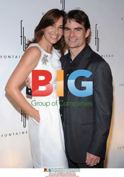Jeff Gordon and wife Ingrid at Fontainebleau Miami Beach opening