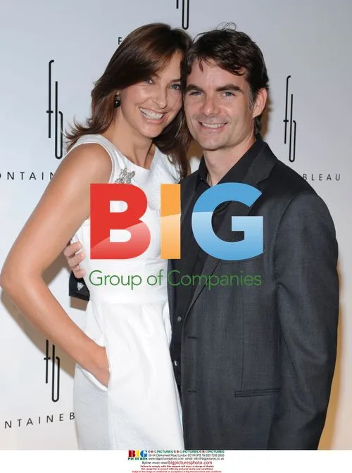 Jeff Gordon and wife at Miami event