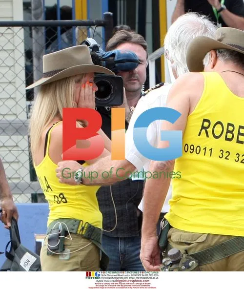 'Im a Celebrity Get Me Out Of Here' cast board helicopter