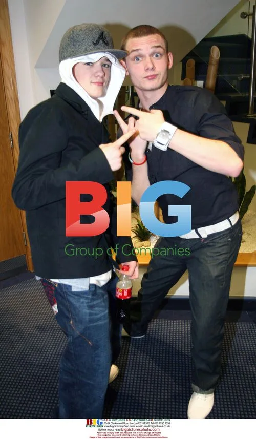 George Sampson and Scott Bruton at Christmas Lights Switch On