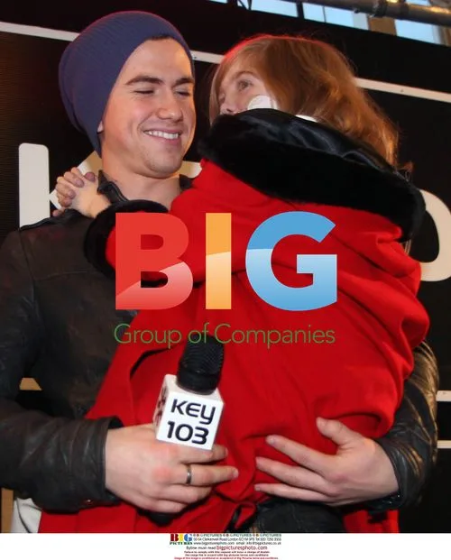 Richard Fleeshman and Kirsty at Christmas Lights
