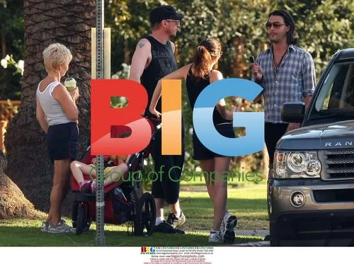 Anna Friel and family enjoy smoothies in Hollywood Hills