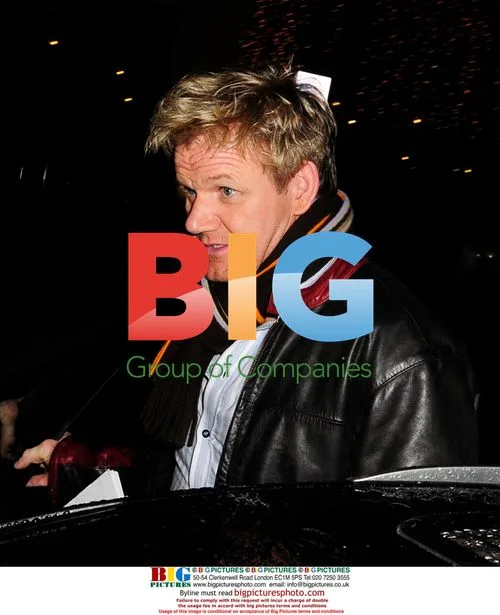 Gordon Ramsay leaving Nobu, London