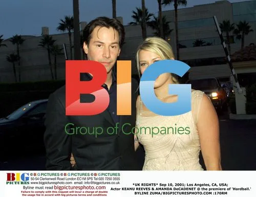 Keanu Reeves & Amanda at 'Hardball' Premiere