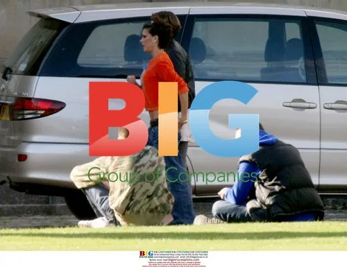 Victoria and David Beckham filming DVB Clothes Range