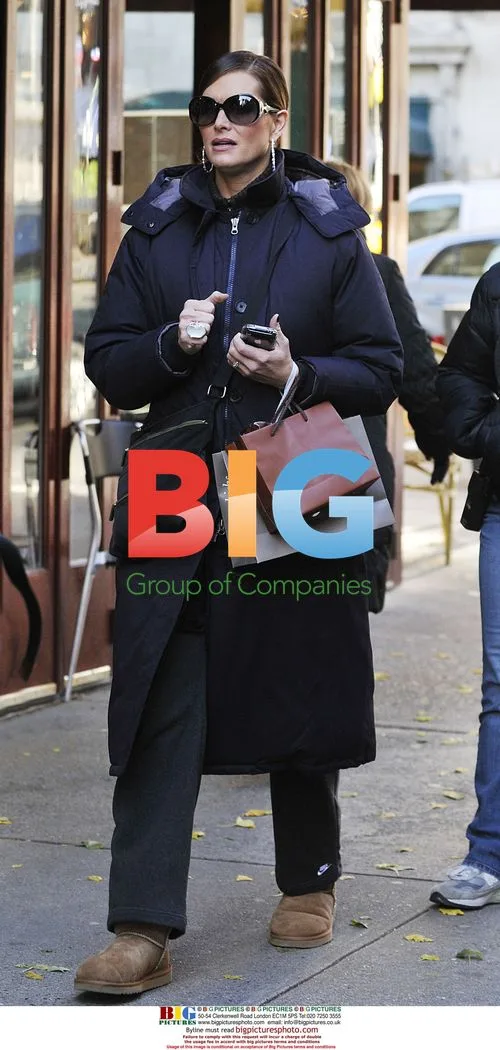 Brooke Shields on 'Lipstick Jungle' set