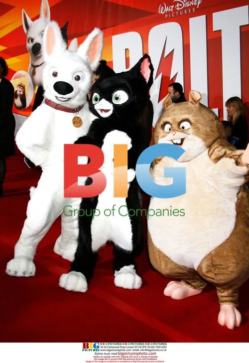 Bolt, Mittens and Rhino at Bolt Premiere