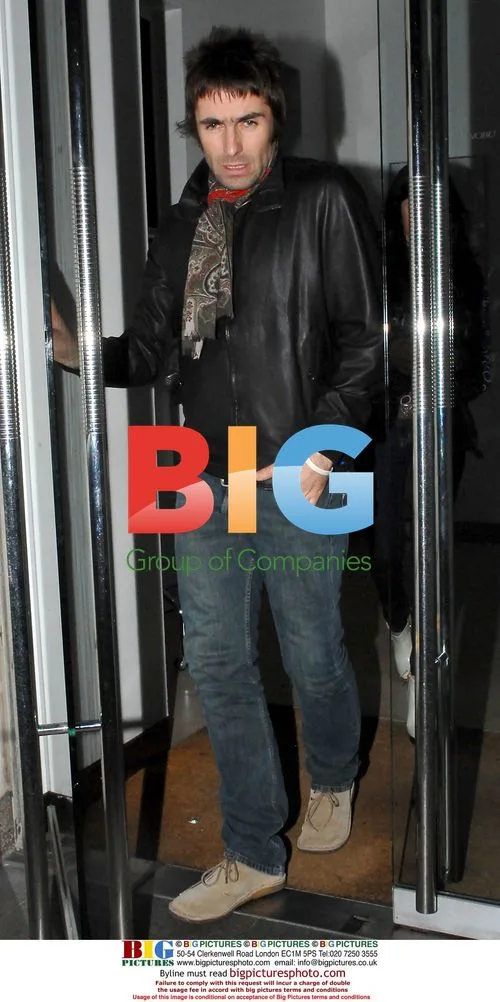 Liam Gallagher Leaving Nobu with Wife