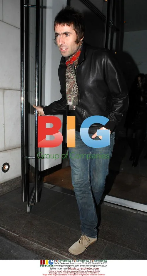 Liam Gallagher seen with wife and friends