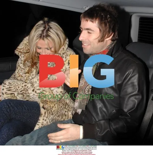 Liam Gallagher Leaving Nobu with Wife