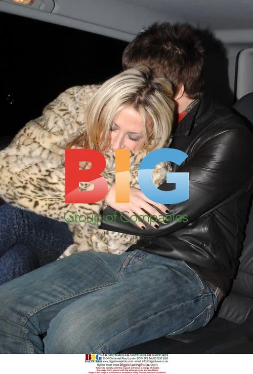Liam Gallagher and Nicole Appleton Leaving Nobu