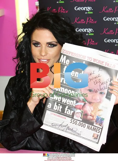Jordan aka Katie Price instore signing at ASDA