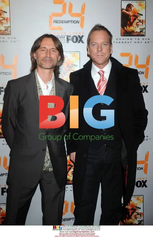 Robert Carlyle and Kiefer Sutherland at '24: Redemption' Premiere