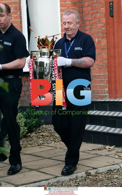 X Factor's Eoghan Quigg Gets Premier League Trophy