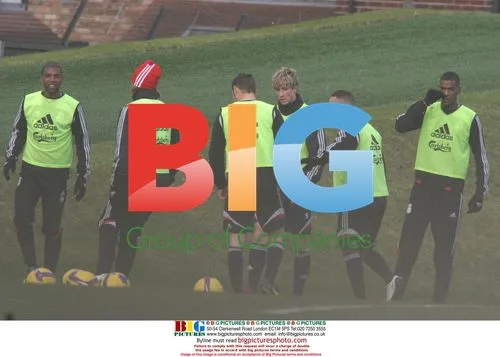 Liverpool players training at Melwood