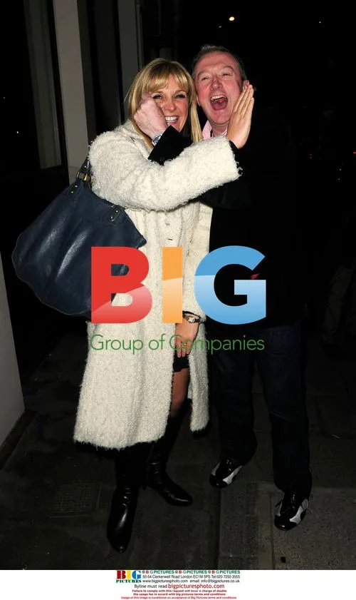 Louie Walsh and vocal coach leave Mayfair restaurant