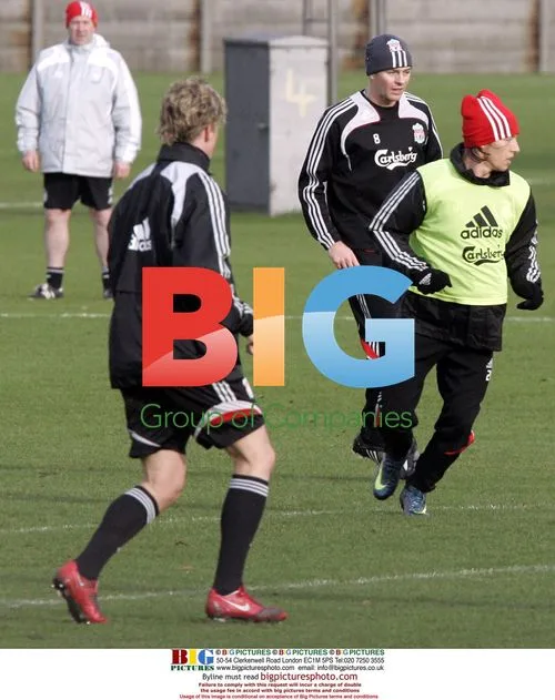 Steven Gerrard at Liverpool training