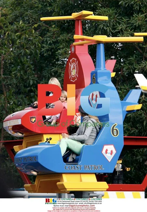 Heidi Klum at Legoland with Kids