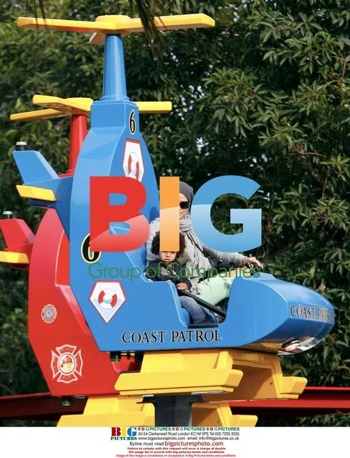 Heidi Klum at Legoland with Kids