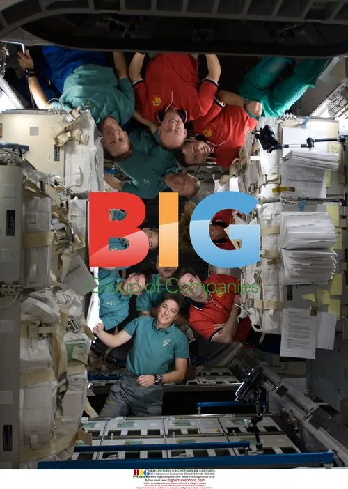 NASA Crew Portrait from ISS and Endeavour