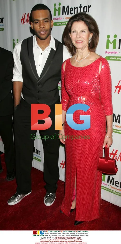 Singer MARIO and Queen SILVIA of Sweden at Mentor Gala