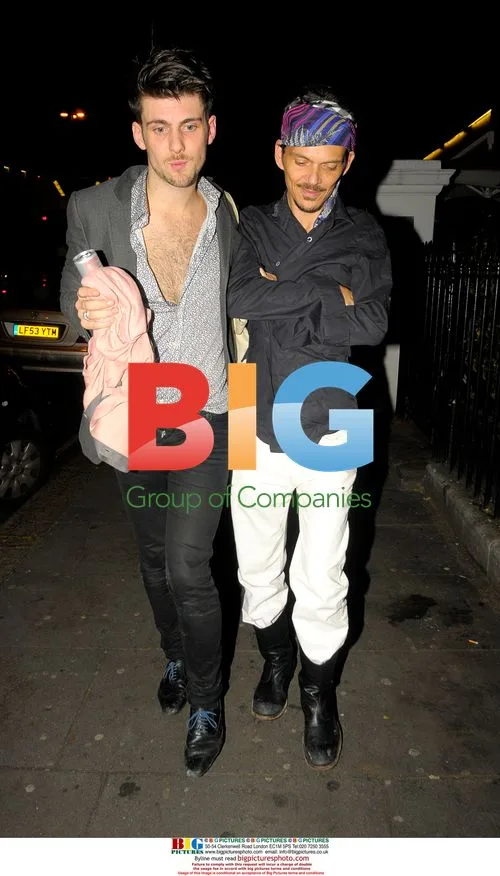 Matthew Williamson out with friends in London