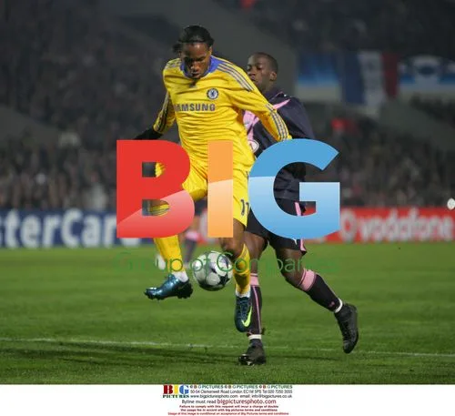 Didier Drogba (Chelsea) in Bordeaux v Chelsea CL Match
