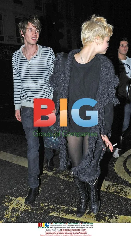 Pixie Geldof with mystery man