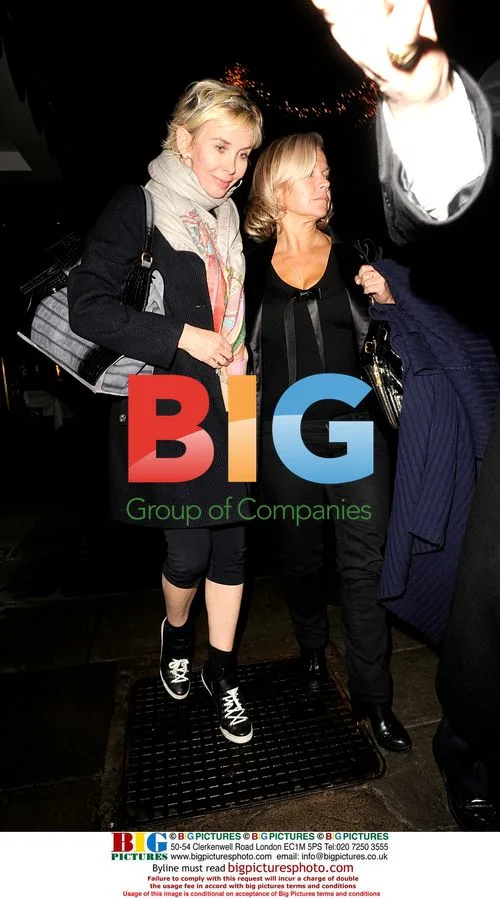 Trudie Styler leaving Scotts restaurant, London
