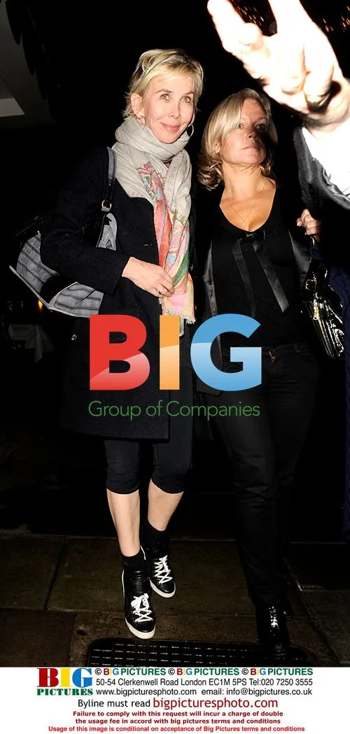 Trudie Styler, wife of Sting, leaving London restaurant