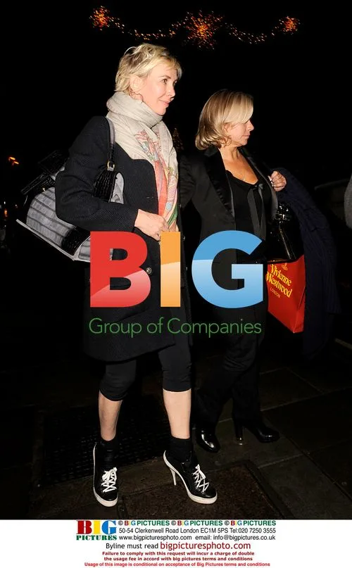 Trudie Styler leaving Scotts restaurant in London