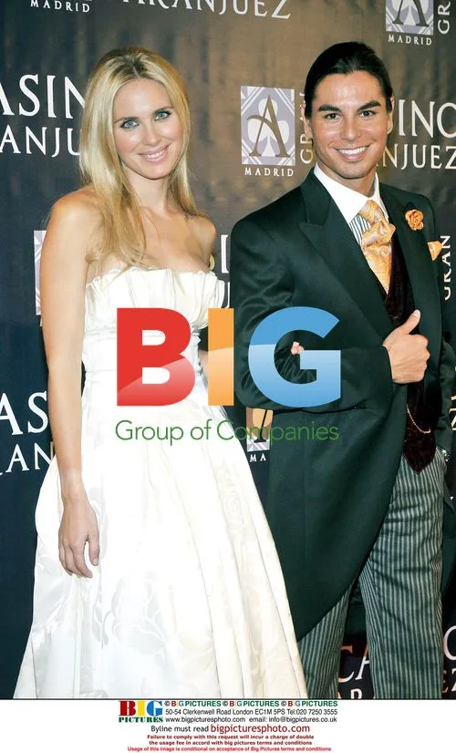 Julio Jose Iglesias and Vanessa Romero at Madrid Fashion Show