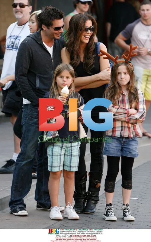 Kate Beckinsale out with family