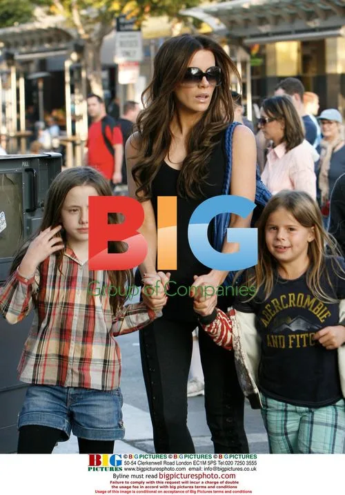 Kate Beckinsale out with family in Santa Monica