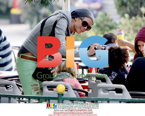 Heidi Klum at Legoland with Kids