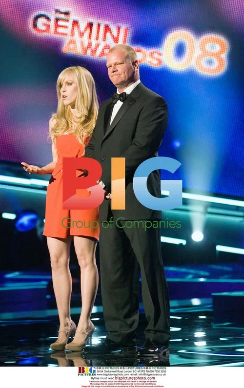 Leah Miller and Mike Holmes at Gemini Awards