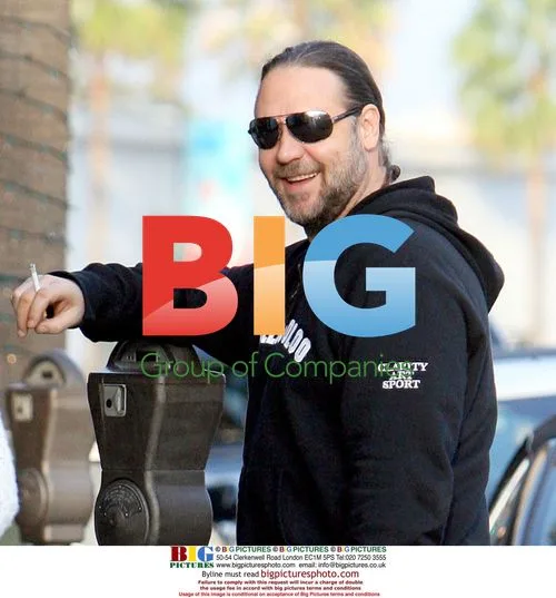 Russel Crowe and Danelle Spencer out in Beverly Hills
