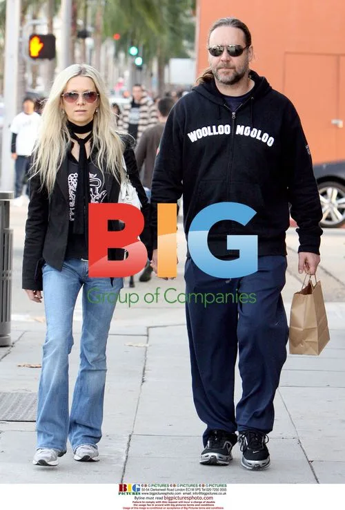Russel Crowe and Danelle Spencer in Beverly Hills