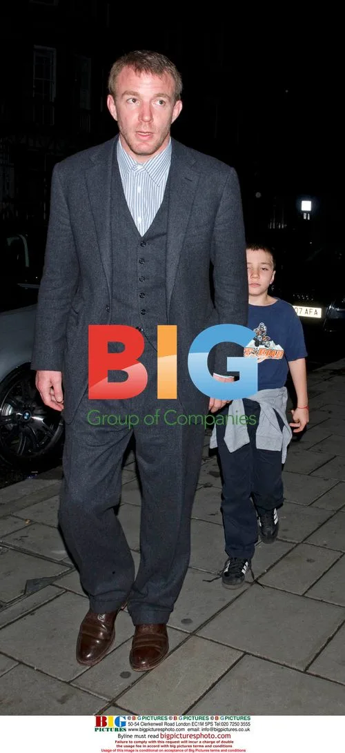 Guy Ritchie and son Rocco at Cipriani
