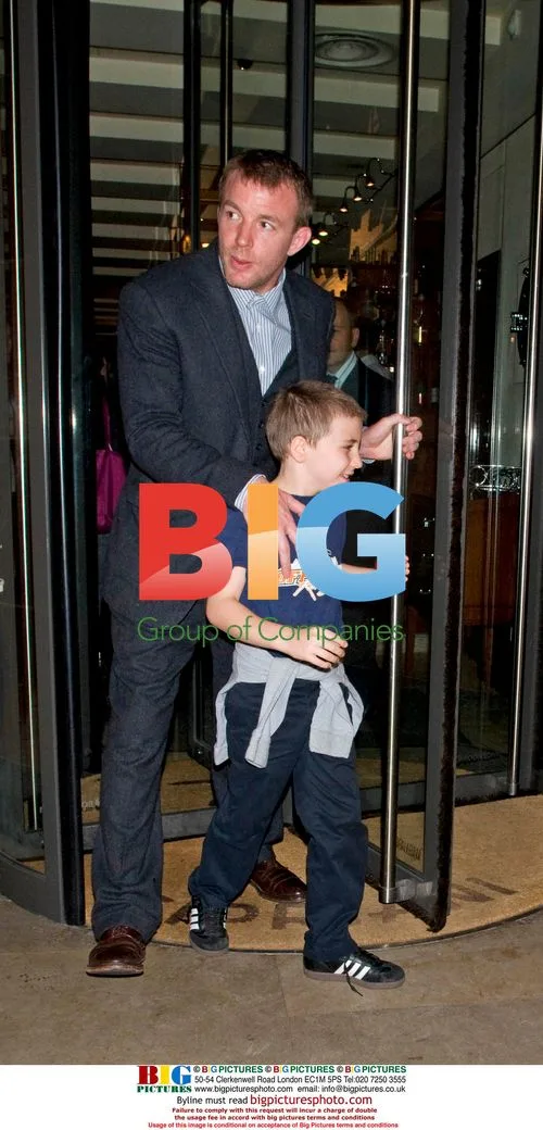 Guy Ritchie and son Rocco at Cipriani