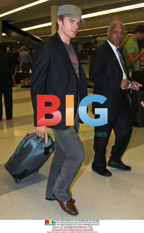 Michael C. Hall arrives at JFK airport