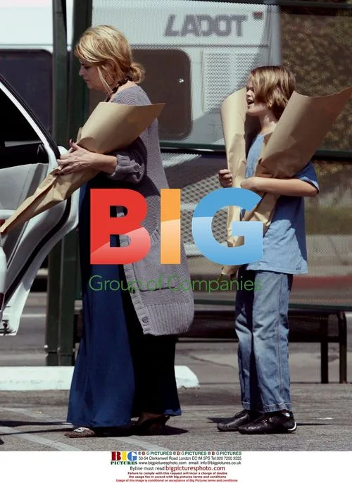 Kirstie Alley shopping for flowers in LA