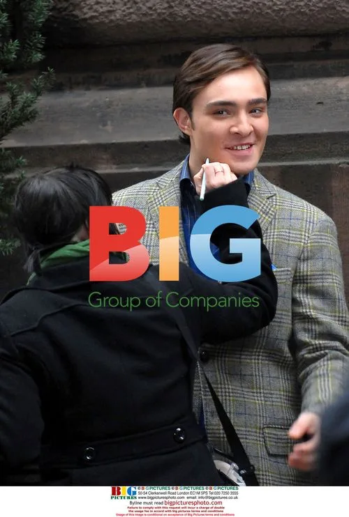 Penn Badgley and Ed Westwick Film 'Gossip Girl'