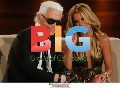 Sylvie Van der Vaart and Karl Lagerfeld on "Wetten Dass"