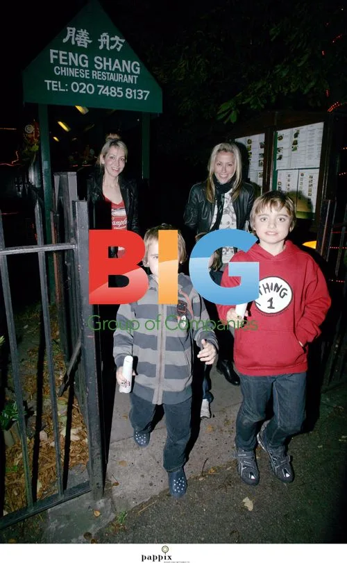 Liam Gallagher and family dining in London